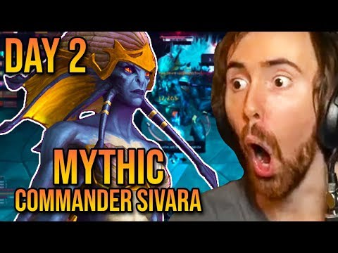 Asmongold World LAST MYTHIC Abyssal Commander Sivara - The Eternal Palace Raid (Day 2)