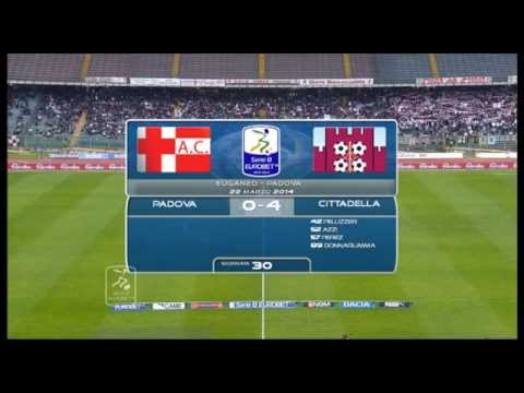 Padova-Cittadella 0-4 highlights 30^ Giornata Serie B Eurobet 2013/14