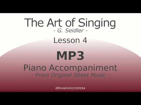 Seidler, The Art of Singing Piano Accompaniment Lesson 4
