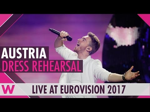 Austria: Nathan Trent “Running On Air” semi-final 2 dress rehearsal @ Eurovision 2017