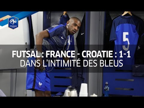 Equipe de France Futsal, barrages Euro 2018 : France - Croatie (1-1) côté coulisses I FFF 2017