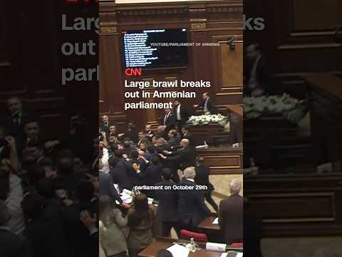 Large brawl breaks out in Armenian parliament