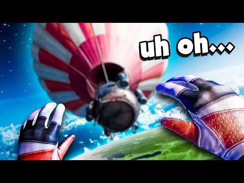 I FELL FROM A HOT AIR BALLOON IN VR! - Extreme Escape VR
