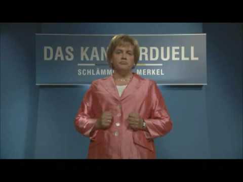 Frau Merkel zum Wahlkampf.