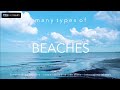many types of BEACHES 4k (Ultra HD)⎜Relaxing Music⎜Earth from Above⎢Beaches, Ocean, Paradise-like 4k