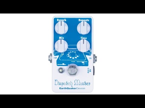 EarthQuaker Devices Dispatch Master Digital Delay & Reverb V3 2019 - Present - White / Blue Print image 2