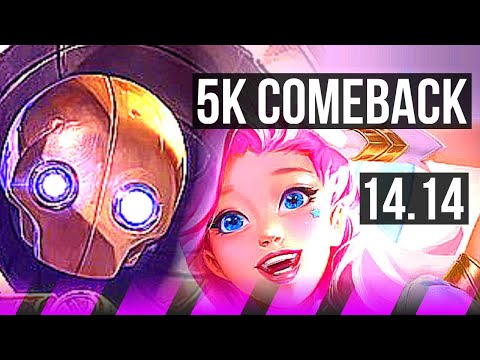 BLITZCRANK & Ashe vs SERAPHINE & Ziggs (SUP) | 5k comeback, Rank 8 Blitz | BR Challenger | 14.14