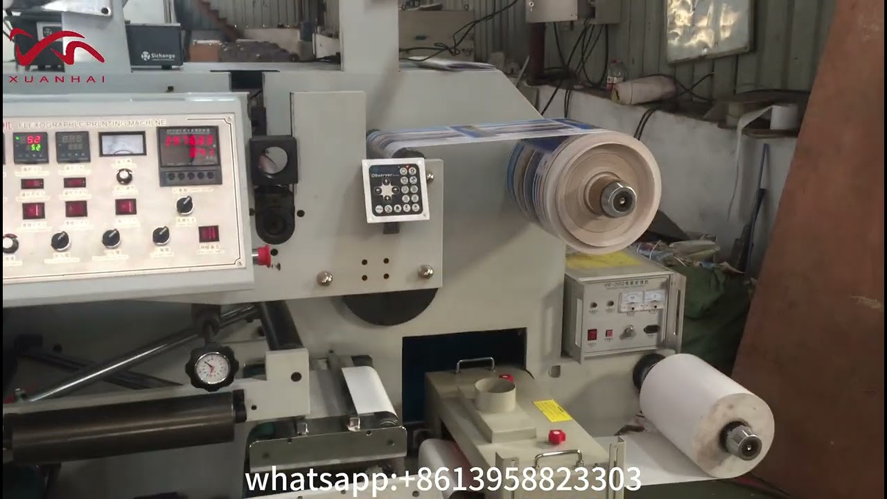Label Roll to Roll Flexo Printing Machine with 5 Colors
