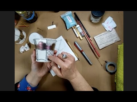 Melaine Sherman - China Painting, Luster and Decals workshop trailer