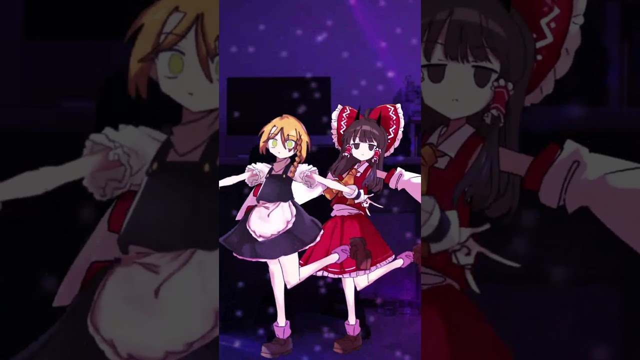 霊夢と魔理沙にスプリットダンスを踊ってもらいました