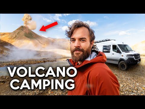 Vanlife Camping near Volcano in Iceland (EP 4)