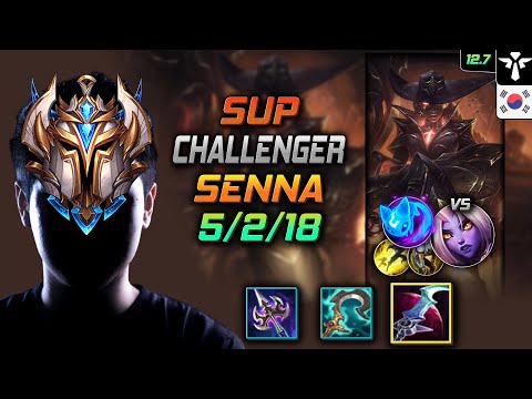 Challenger Senna Support vs Soraka - 챌린저 서폿 세나 월식 콩콩이 - LOL KR 12.7