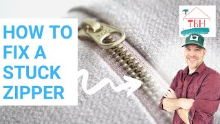 🍒 HOW TO FIX A STUCK, JAMMED, OR BROKEN ZIPPER➔ AN EASY DIY TRICK!