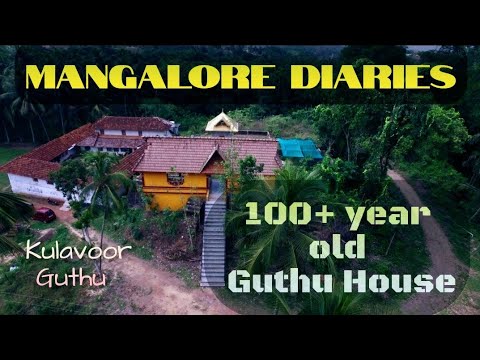 AERIAL VIEW OF KULAVOOR GUTHU HOUSE AND SHRI DHOOMAVATHI TEMPLE | KULAVOOR, KUPPEPADAVU | MANGALORE.