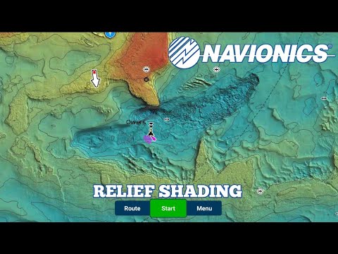 navionics relief shading on the boat ipad or Android boating hd