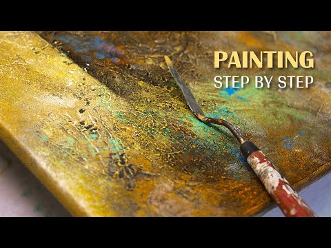 Abstract Painting Made EASY | Abstract Art Tutorial 30 | Creating Texture Step by Step