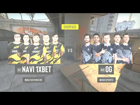 CS:GO | NAVI 1XBET vs OG [Overpass] Map 2 | ESL Pro League Season 11 | Stage 2
