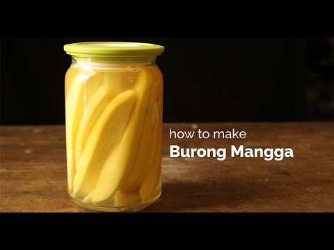 How to Make Burong Mangga (Pickled Green Mangoes) |  Yummy Ph