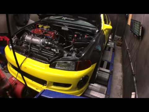 Matt's K-Series EG with a Kraftwerks Supercharger on Pump Gas