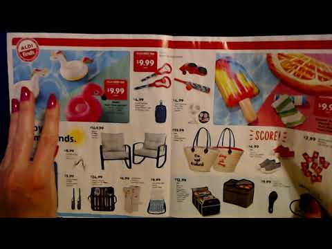 ASMR | Aldi Sneak Peek Verkaufsrundschreiben Show & Tell 7.7.2021 (Leise gesprochen)