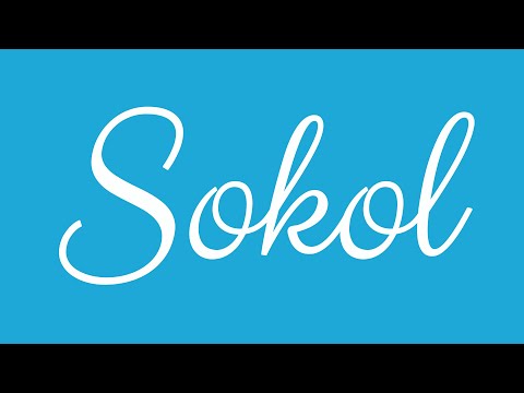 Learn how to Write the Name Sokol Signature Style in Cursive Writing