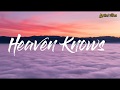 Heaven knows- Vivoree (Lyrics)