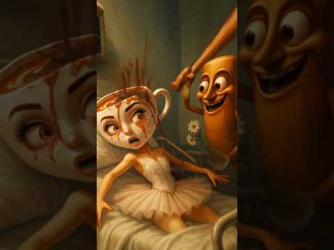 Tung Tung Sahur Attacked Ballerina Cappuccina Again!! #italianbrainrot #tungtungtungsahur #shorts