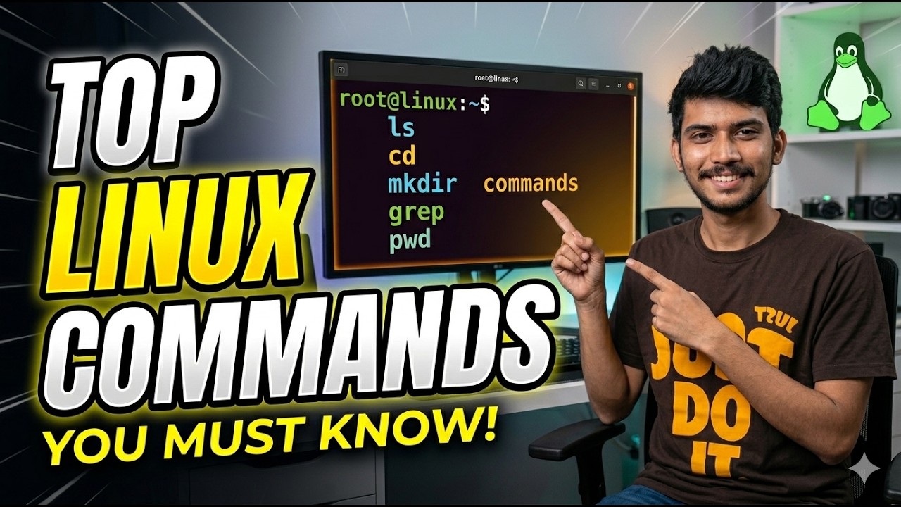 Top Linux Commands💻 | ls, pwd, rm, mkdir Explained