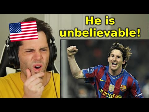 American Reacts to Lionel Messi AMAZING Football Skills