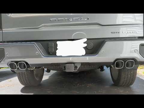 2022 GMC Sierra Denali 6.2L With Borla Touring cat back exhaust.