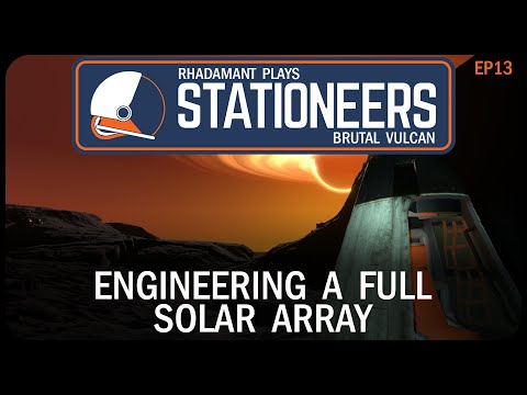 Engineering a Full Solar Array in Stationeers Vulcan - Surviving a Hell Planet // EP13