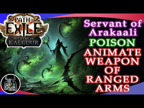 Poison Animate Weapon of Ranged Arms Servant of Arakaali | Early Progression | POE Legacy of Phrecia
