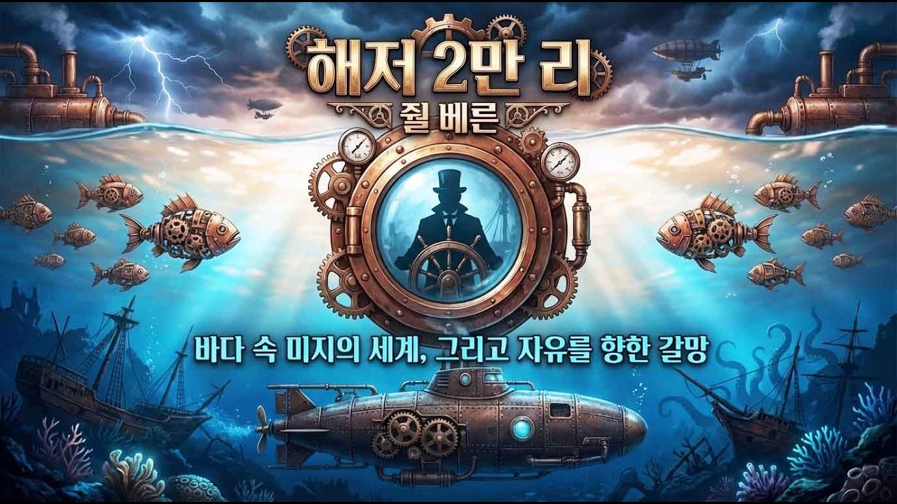 🌊 바다 속 미지의 세계, 그리고 자유를 향한 갈망 – 쥘 베른의 『해저 2만 리』