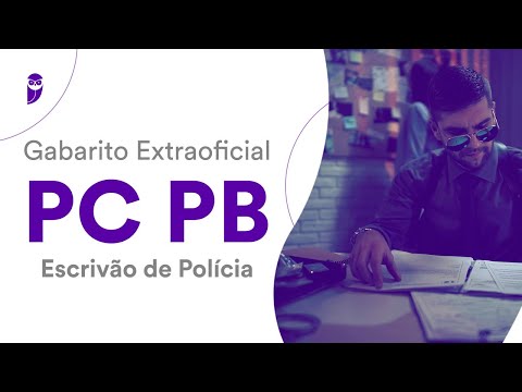 Gabarito Extraoficial PC PB - Escrivão de Polícia