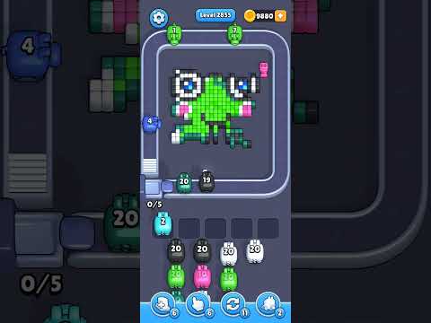 Pixel Flow Level 2855 Walkthrough
