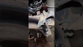 Dodge Journey rear brake pad replacement.