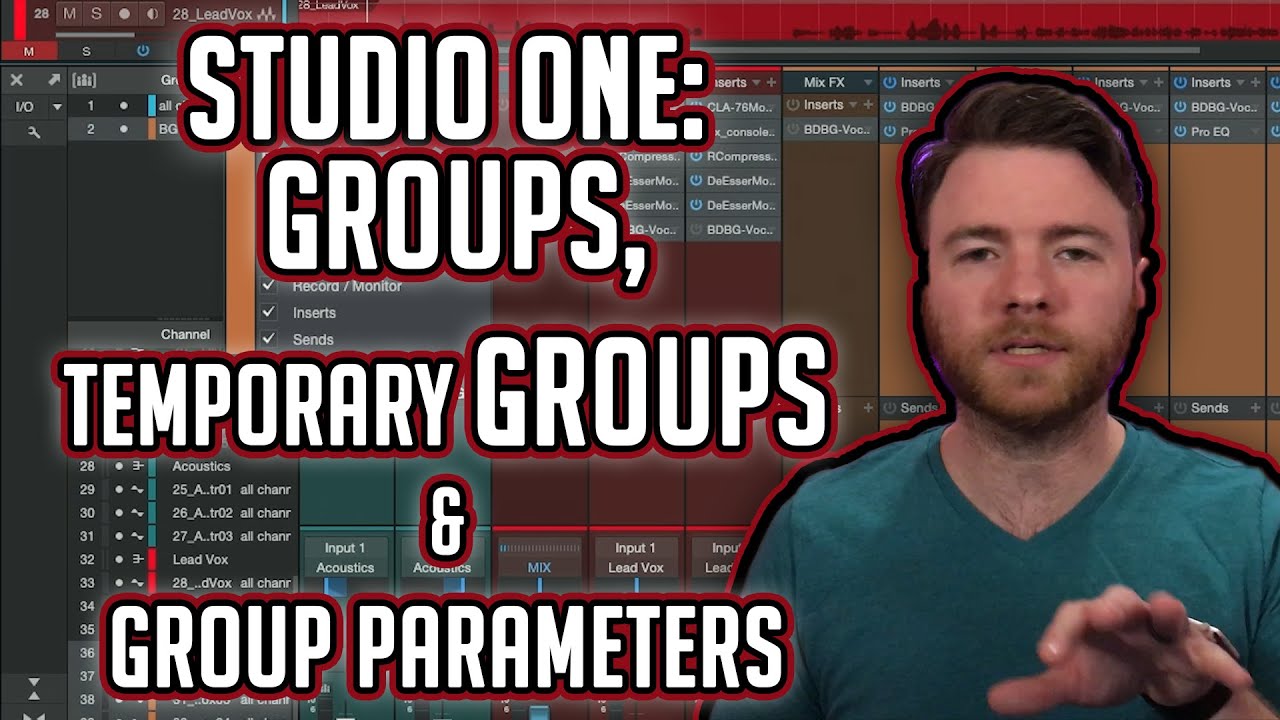 Studio One: Groups and Group Parameters