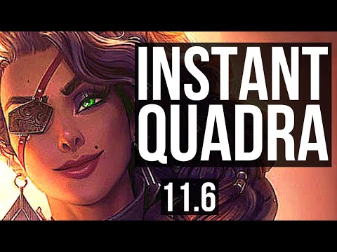 SAMIRA & Rell vs MISS FORTUNE & Thresh (ADC) | Instant Quadra, Legendary | NA Master | v11.6