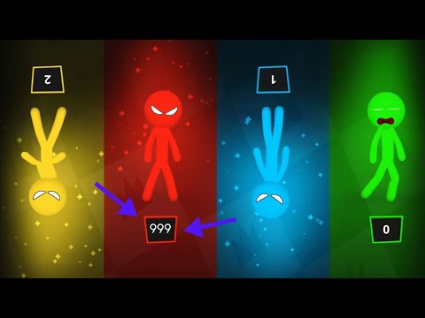 999 🤯 The Stickman MINIGAMES Random Gameplay - Stickman Party 1 2 3 4 Player