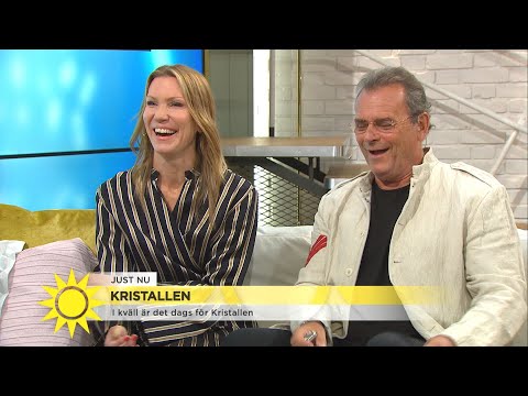 Tilde de Paula och David Hellenius löfte: ”Om vi vinner Kristallen så filmkyssa - Nyhetsmorgon (TV4)