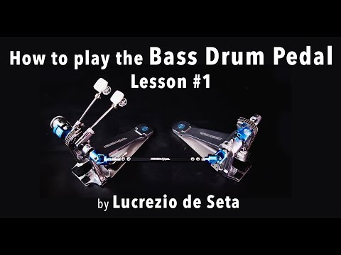 How to play the Bass Drum Pedal by Lucrezio de Seta - Lesson #1 - SINGLE STROKES