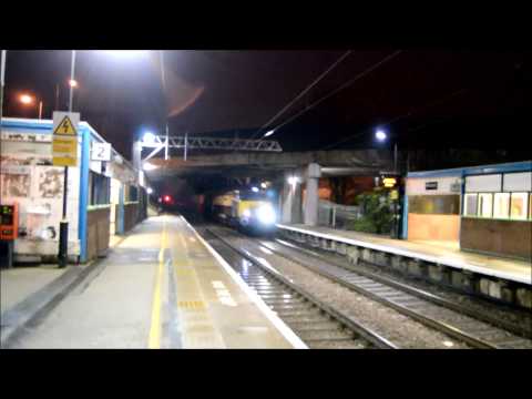 Direct Rail Services 57305 & 20305 Pass Winsford with 6K73 Flasks, 20/01/15