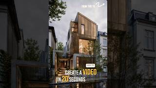 How I turn my renders into animation #render #architecture