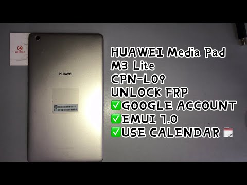 HUAWEI Media Pad M3 Lite/CPN-L09 UNLOCK FRP｜EMUI 5.1.3｜ANDROID 7.0｜GOOGLE ACCOUNT
