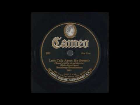 Let's Talk About My Sweetie (take F) by Sam Lanin and His Orchestra, 1926