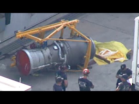 Man dead after being crushed by jet engine