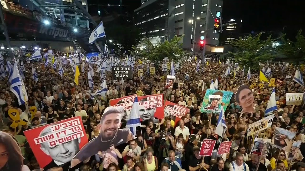 Thousands of Israelis protest in Tel Aviv to demand the release of hostages held in Gaza | AFP