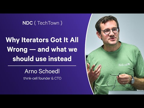 Why Iterators Got It All Wrong — and what we should use instead - Arno Schoedl - NDC TechTown 2024