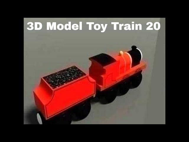 Toy Train 20 3D Model - FlatPyramid