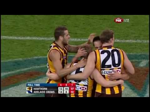 LAST 5 MINUTES Hawthorn v Adelaide (2012 Preliminary Final)